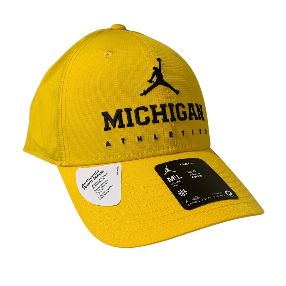Jordan Brand Michigan Wolverines On-Field Club Performance Adjustable Hat M/L
